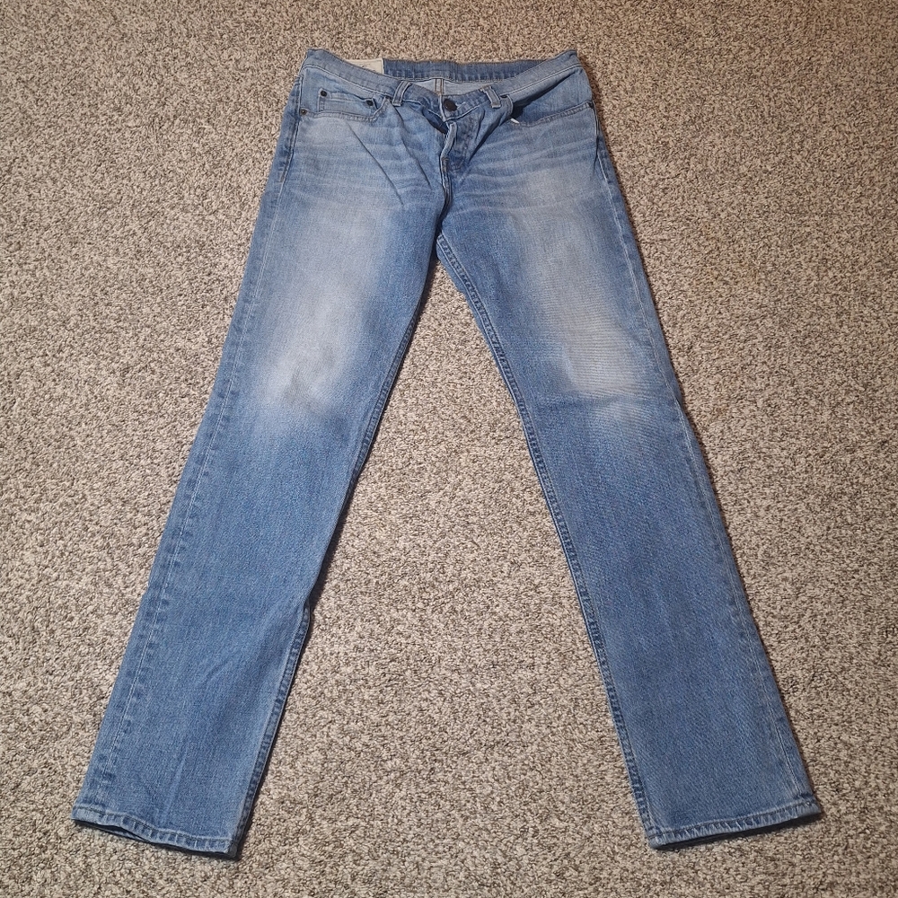 The Hollister Skinny Jeans Mens Size 32 x 32 Blue Denim Medium Wash